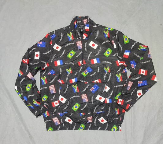 Forever 21 Men Black Sport Windbreaker