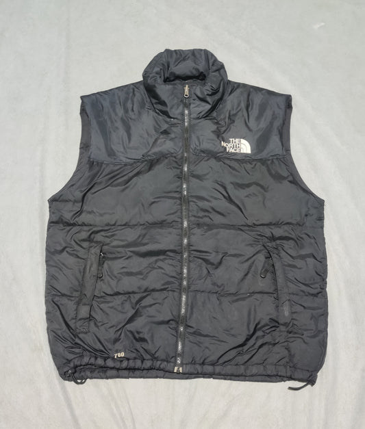 The North Face 700 Fill Men Black Puffer Vest Jacket
