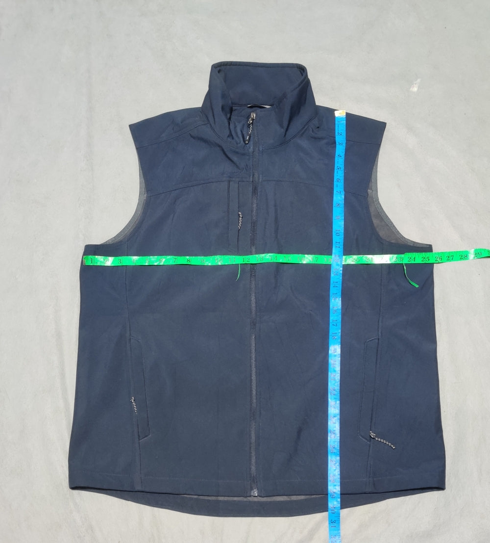 Elevate Men Blue Vest Jacket