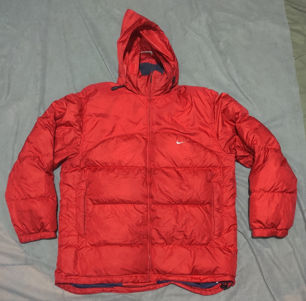 Nike Men Red Puffer Jacket