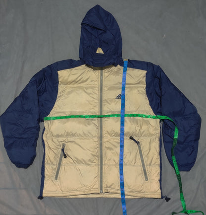 Adidas Men Cream Puffer Jacket