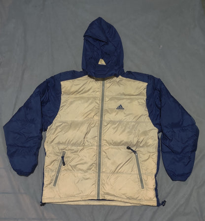 Adidas Men Cream Puffer Jacket