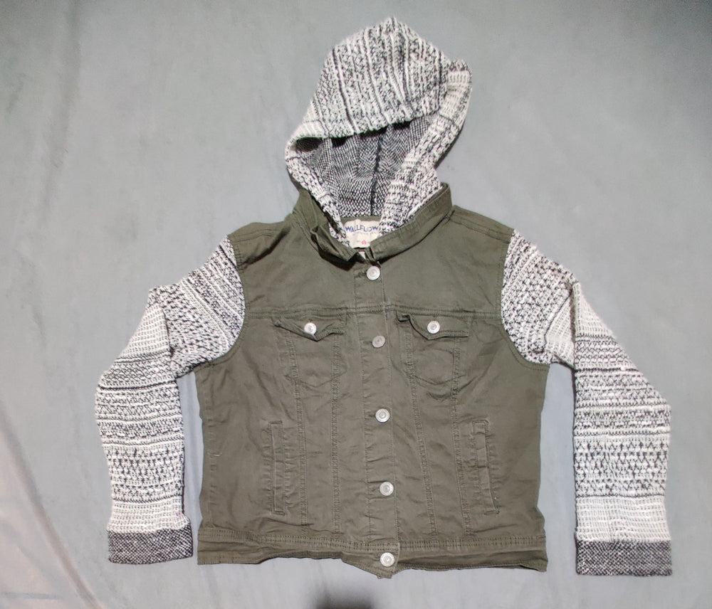Wall Flower Women Green Cotton Jacket
