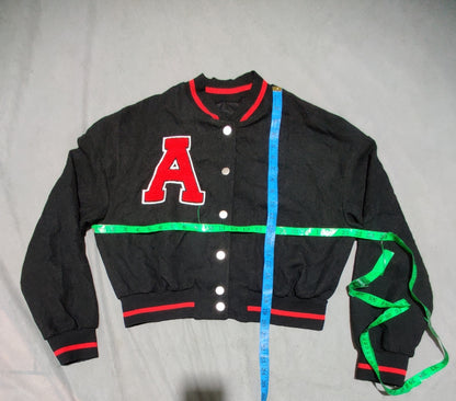 SHEIN Women Black Varsity Jacket