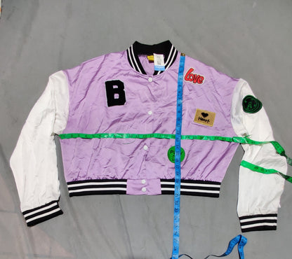 Laisy Women Purple Varsity Jacket