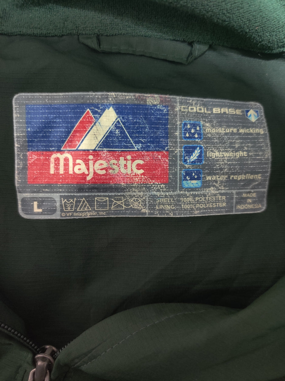 Majestic men green windbreaker, Large, 25–26 in chest — product image 3