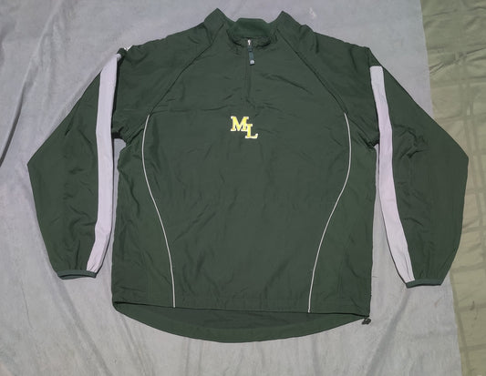 Majestic Men Sport Green Windbreaker L — 25–26 in Chest – Preloved Labels (view 2)