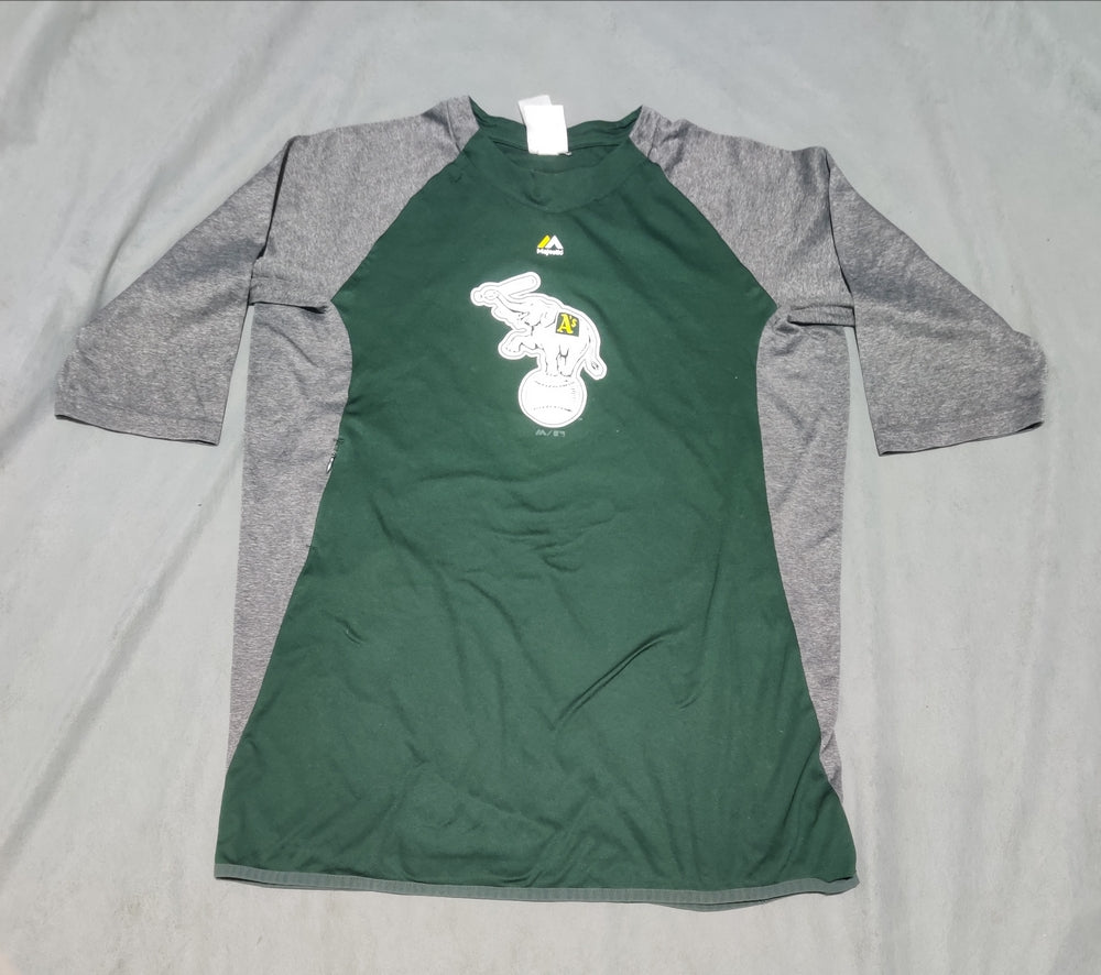 Majestic Men Sport Green Sweatshirt M