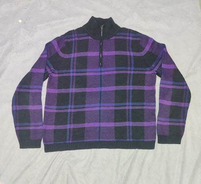 Ralph Lauren Women Cotton Fleece Purple Sweater XL