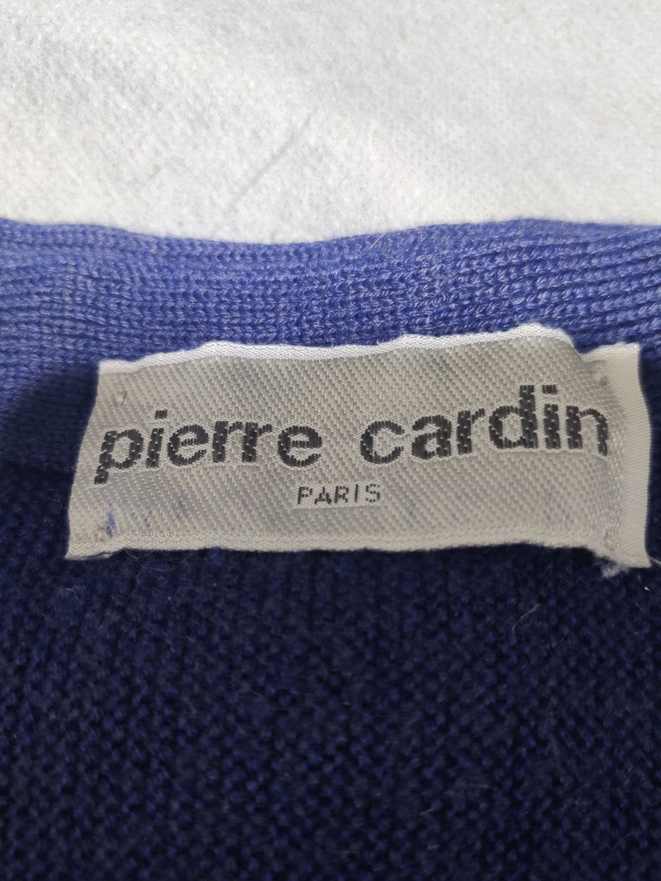 Pierre Cardin Women Cotton Fleece Blue Sweater M