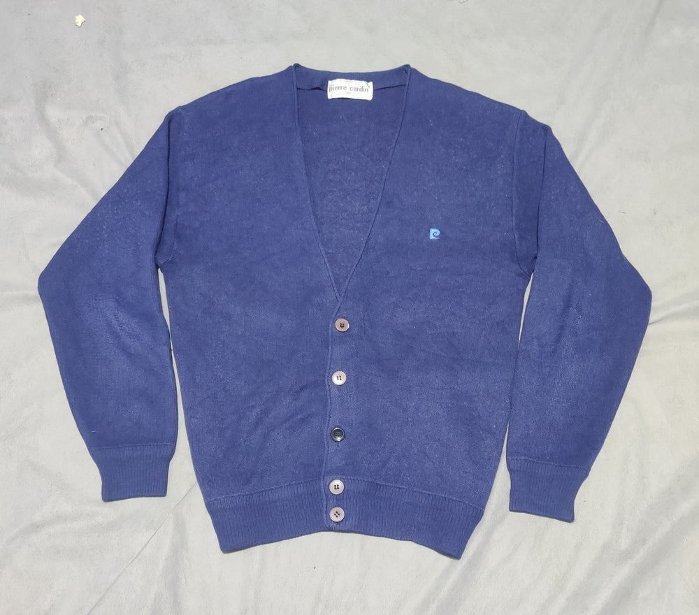 Pierre Cardin Women Cotton Fleece Blue Sweater M