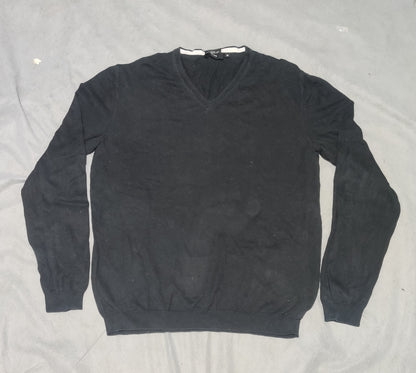 Hugo Boss Men Cotton Fleece Black Sweater M