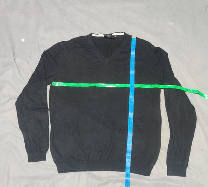 Hugo Boss Men Cotton Fleece Black Sweater M