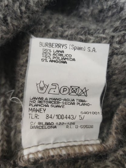 Burberry Men Cotton Fleece Gray Sweater M