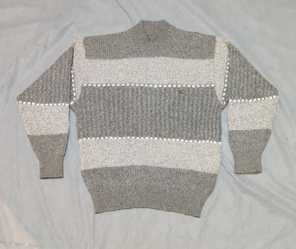 Burberry Men Cotton Fleece Gray Sweater M