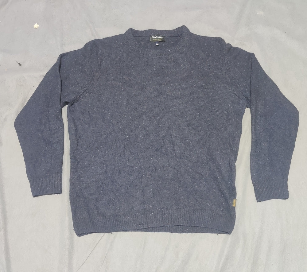 Barbour Men Cotton Fleece Blue Sweater M