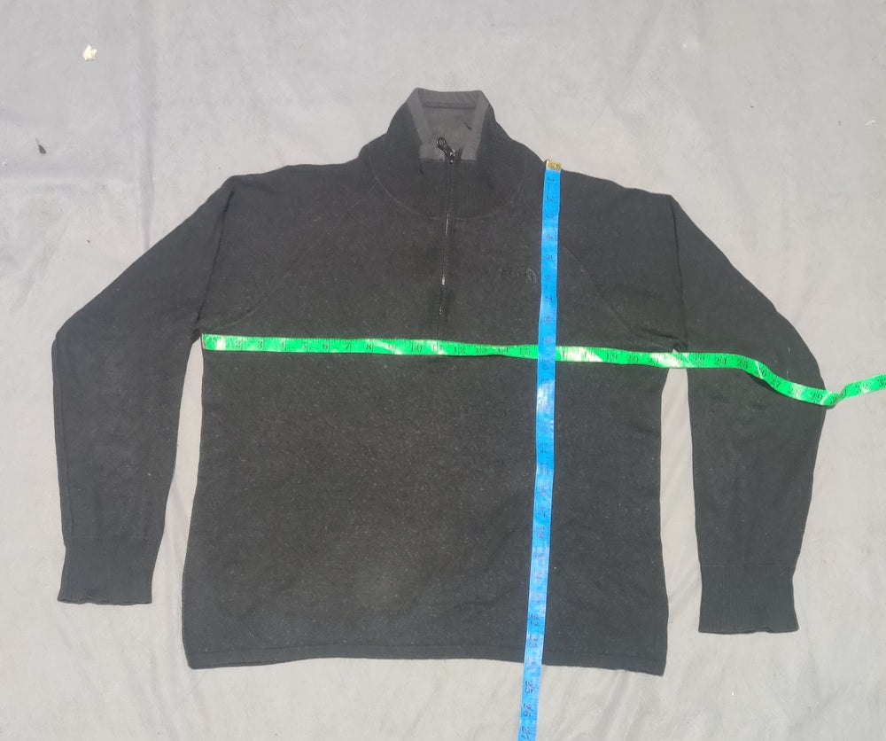 The North Face Men Cotton Fleece Black Sweater M
