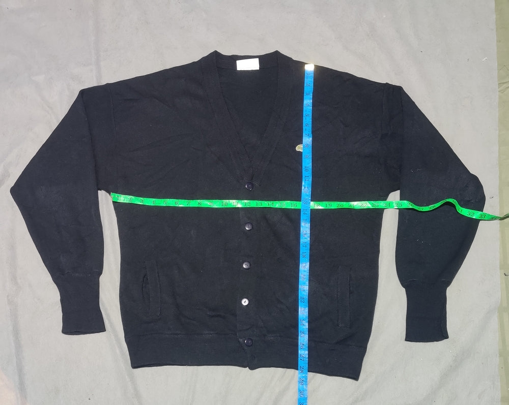 Lacoste Women Cotton Fleece Blue Sweater L