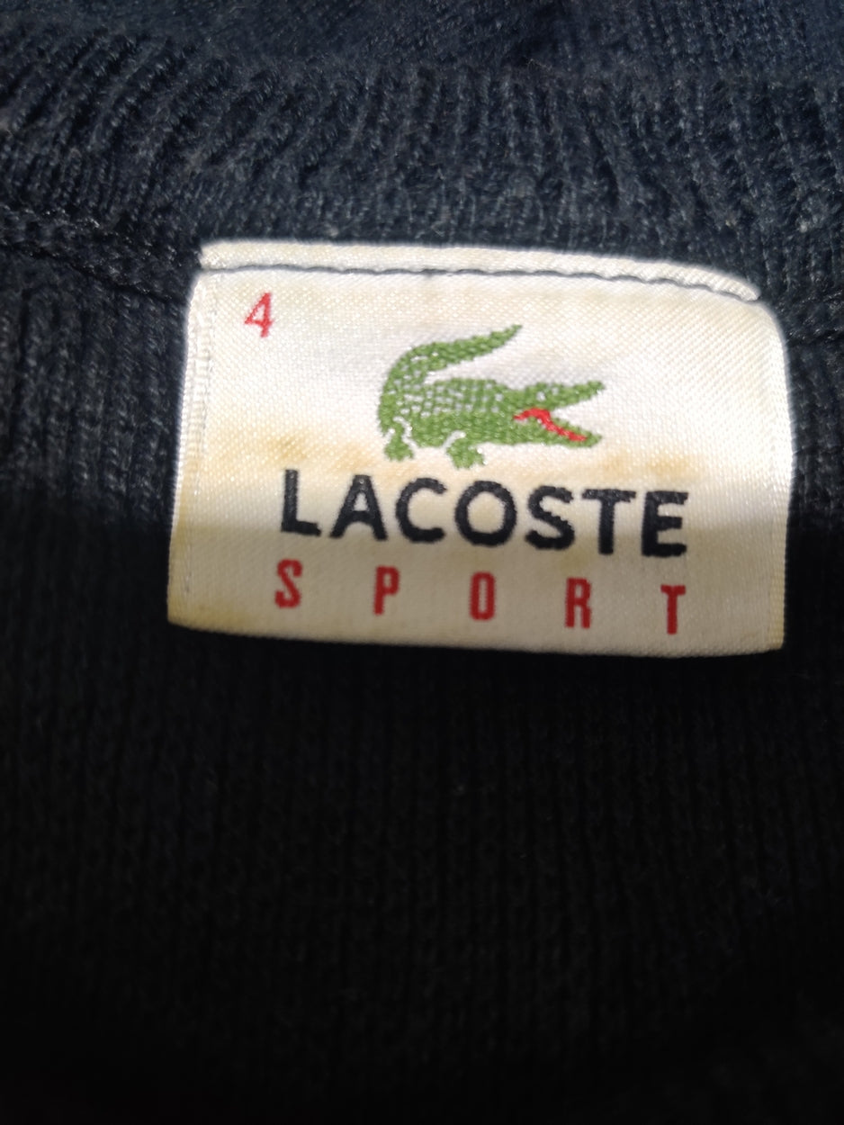 Lacoste Men Cotton Fleece Black Sweater M
