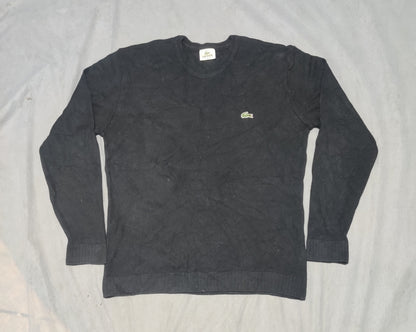 Lacoste Men Cotton Fleece Black Sweater M