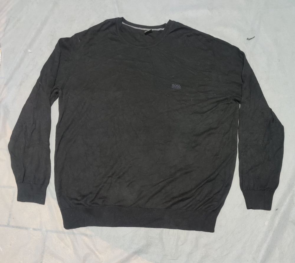 Hugo Boss Men Black Sweater 5XL