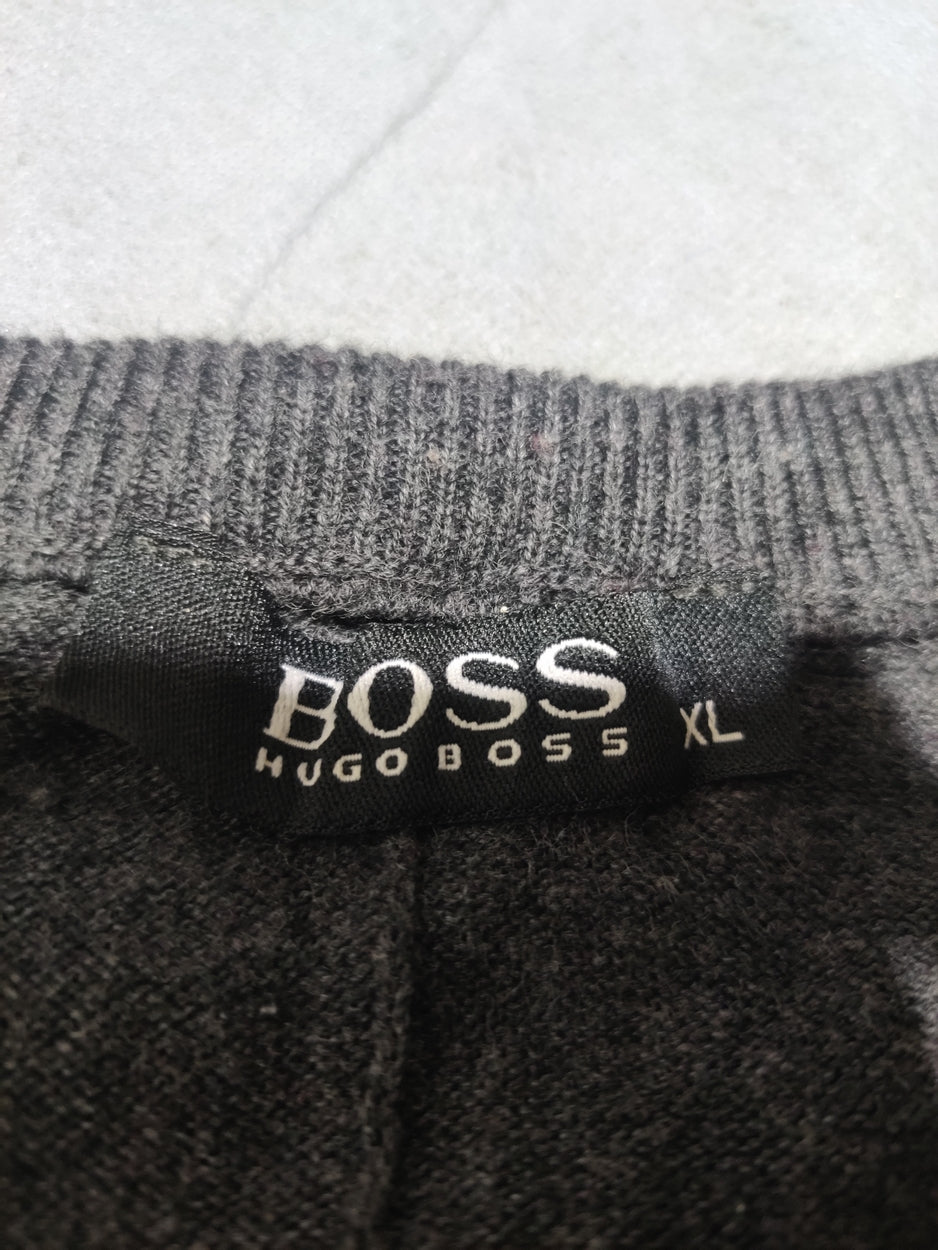 Hugo Boss Men Gray Sweater XL