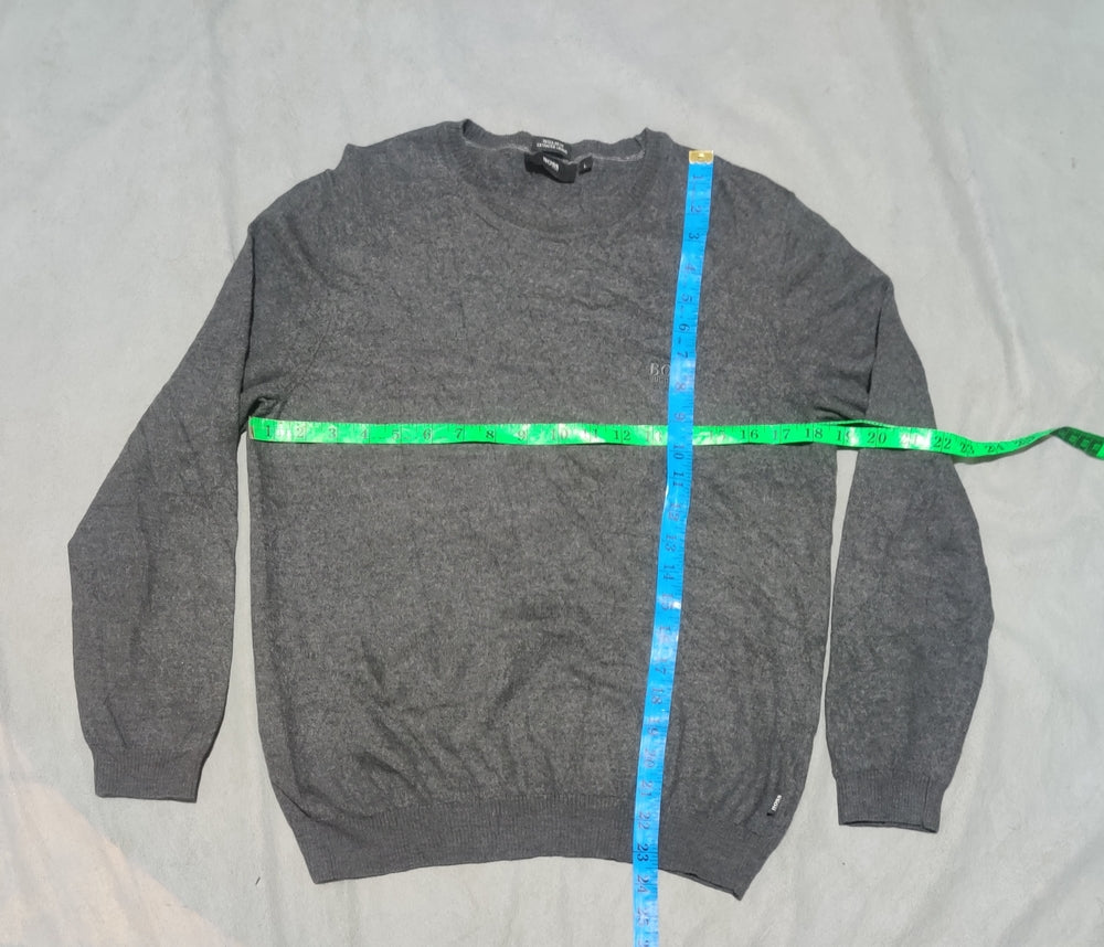 Hugo Boss Men Gray Sweater L