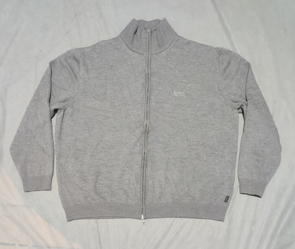 Hugo Boss Men Gray Sweater 3XL