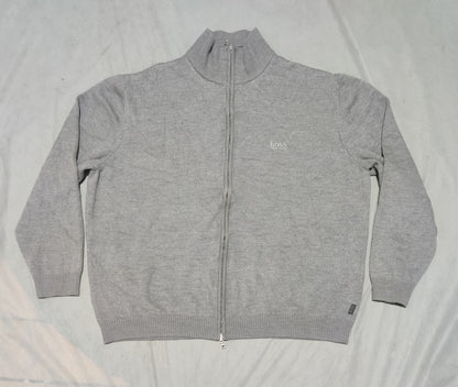 Hugo Boss Men Gray Sweater 3XL
