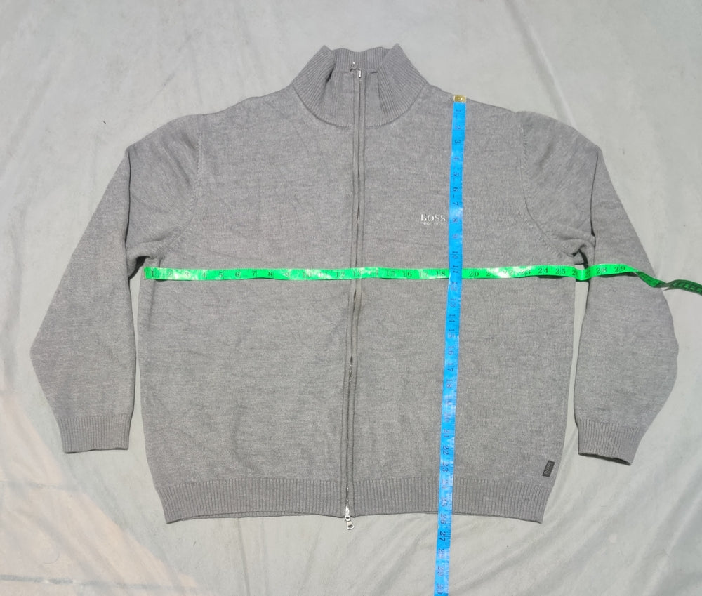 Hugo Boss Men Gray Sweater 3XL