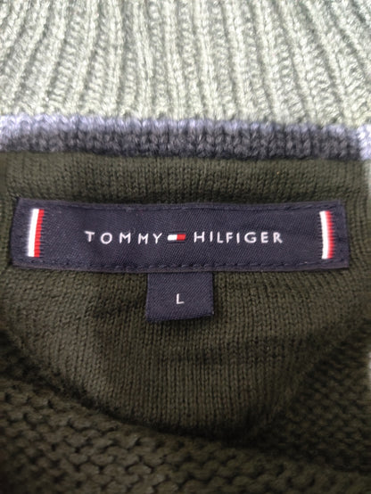 Tommy Hilfiger Men Green Sweater L