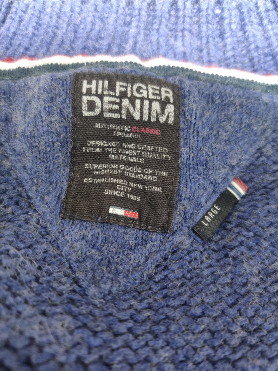 Tommy Hilfiger Men Blue Sweater L