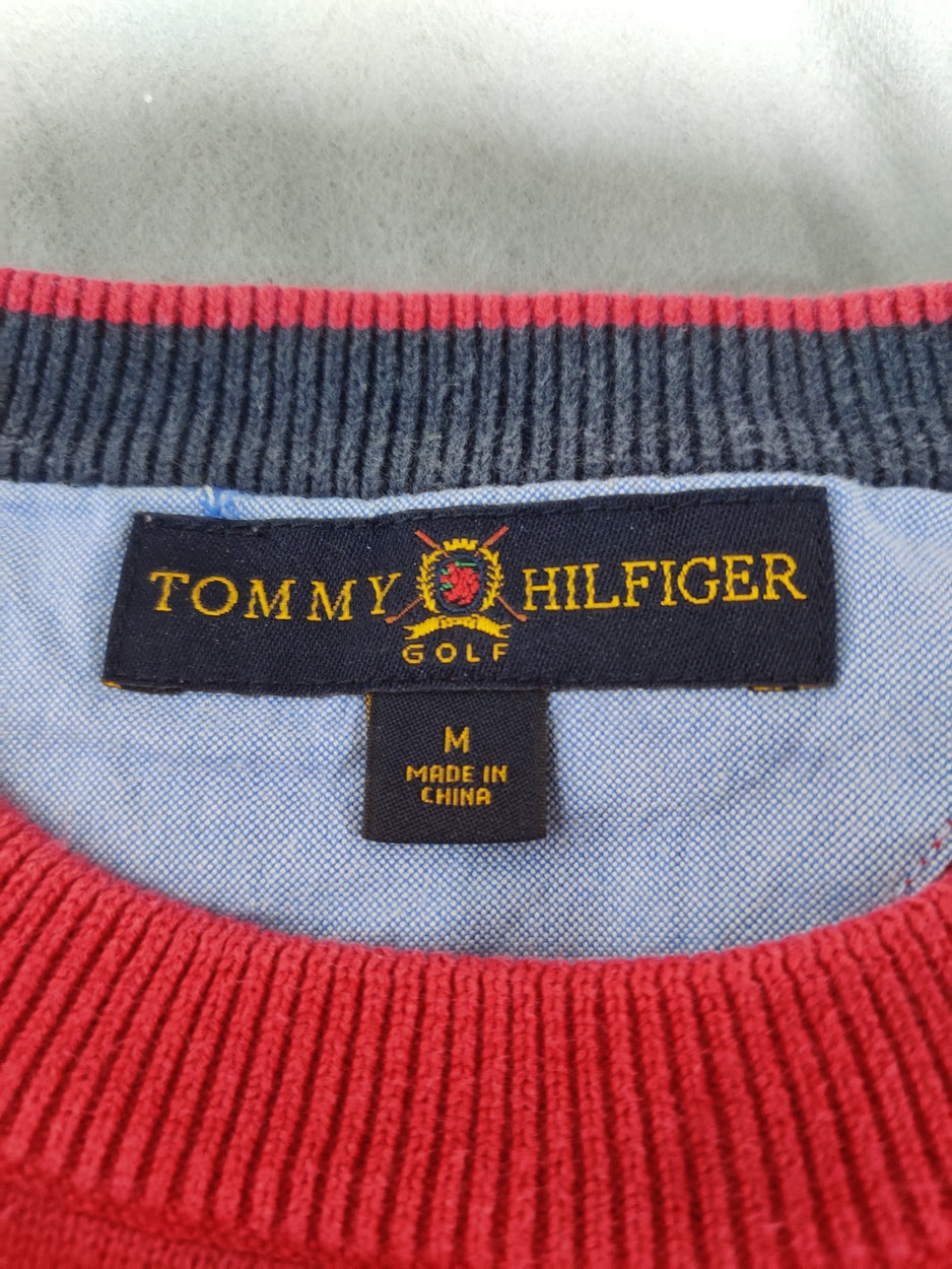 Tommy Hilfiger Men Red Sweater M