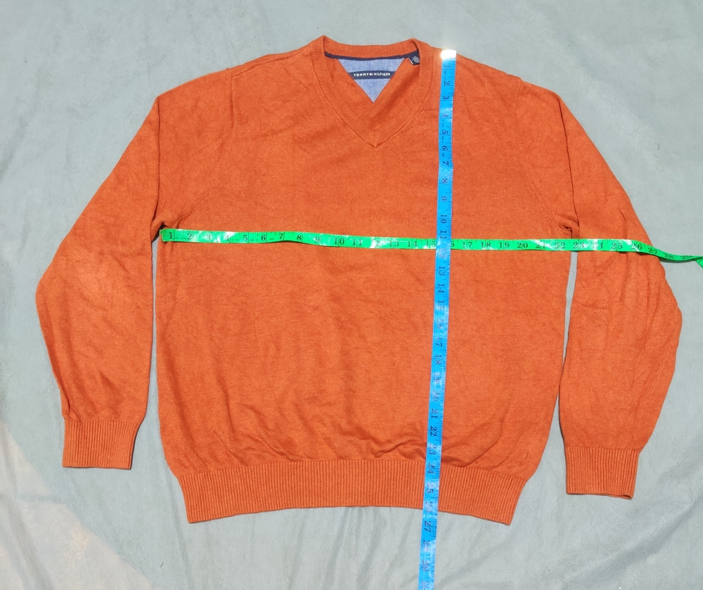Tommy Hilfiger Men Orange Sweater L