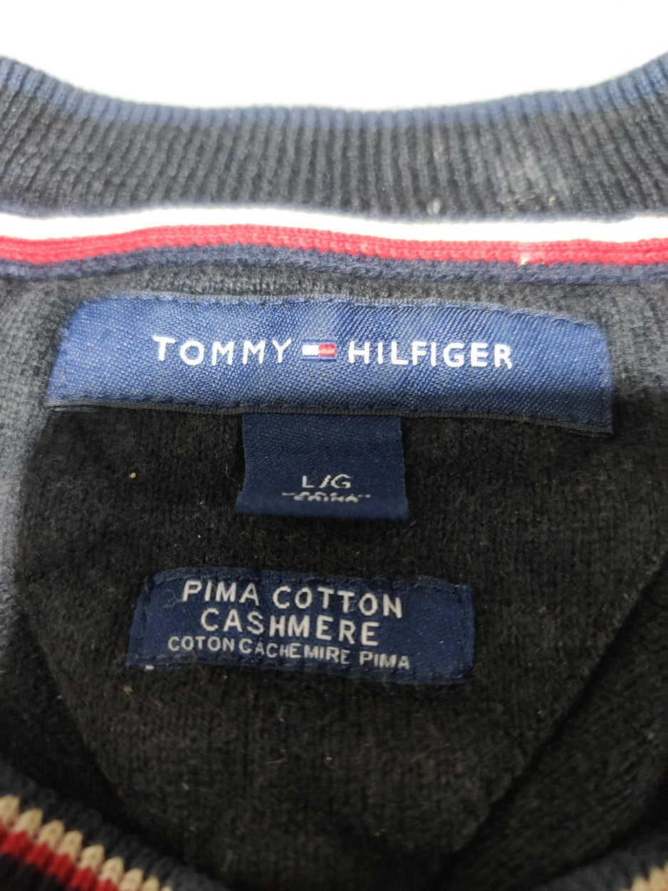 Tommy Hilfiger Men Black Sweater L