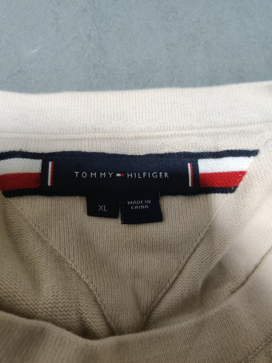 Tommy Hilfiger Men Cream Sweater XL