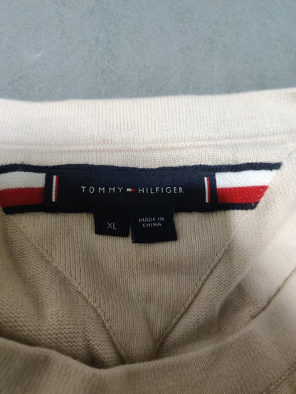 Tommy Hilfiger Men Cream Sweater XL