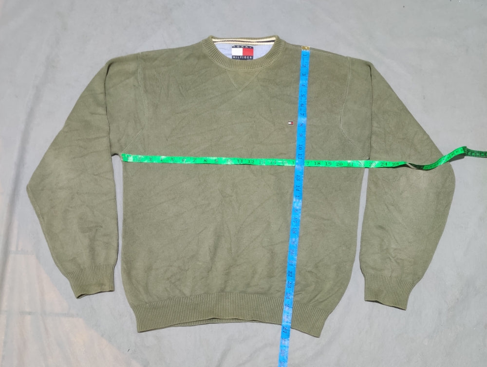 Tommy Hilfiger Men Green Sweater M