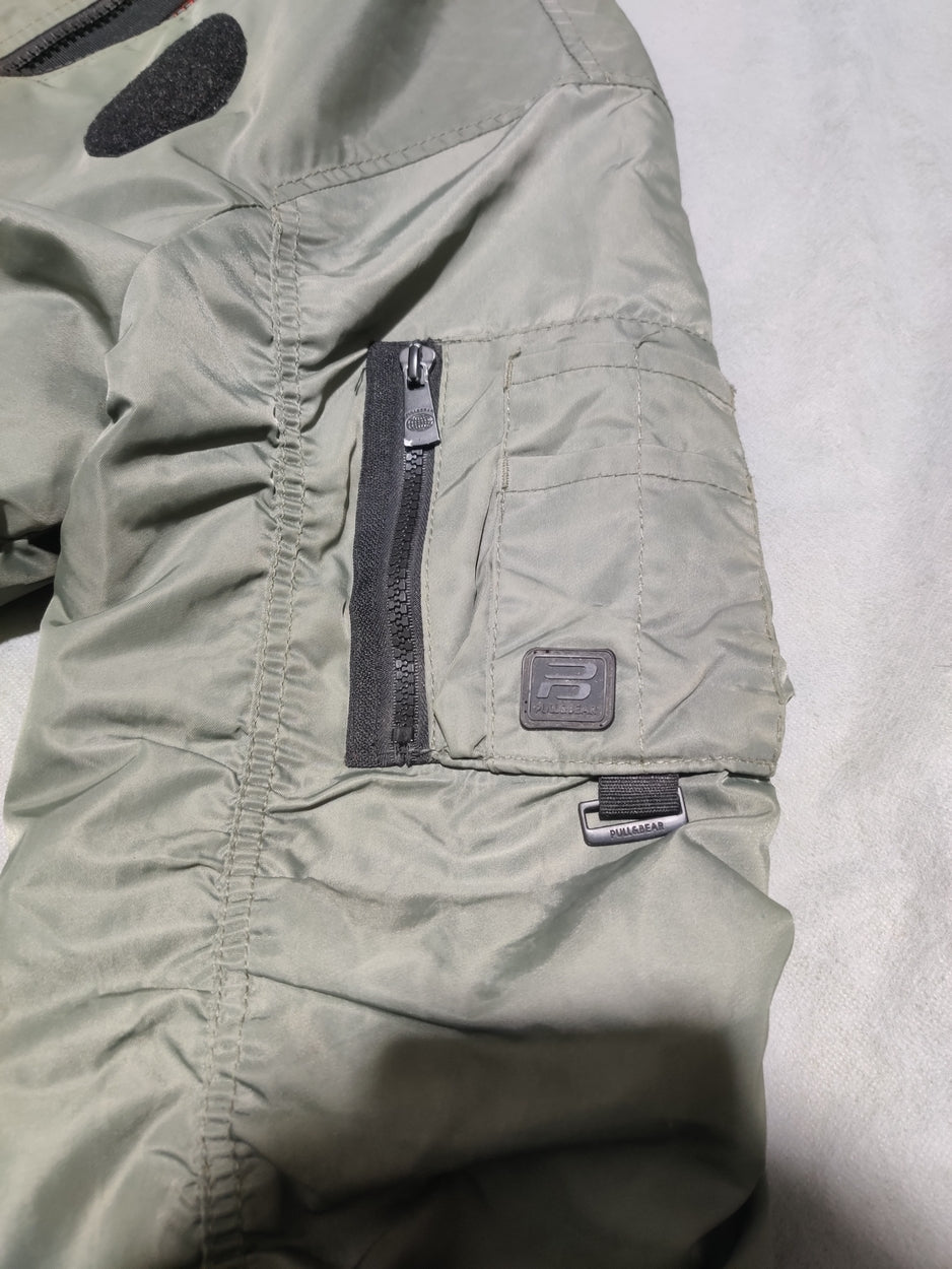 Pull & Bear Men Green Jacket