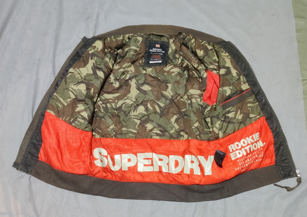 Super Dry Rookie Edition Military Issue Men Green Jacket