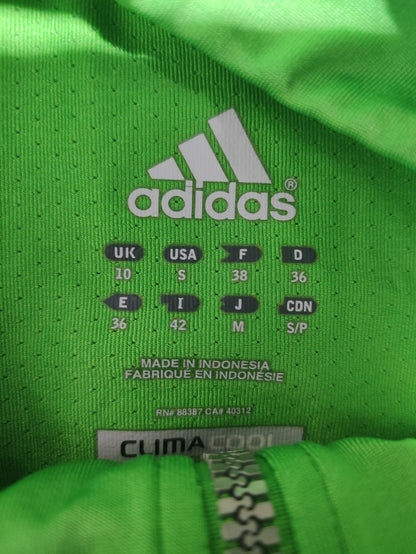 Adidas Women Green Sport Zipper S
