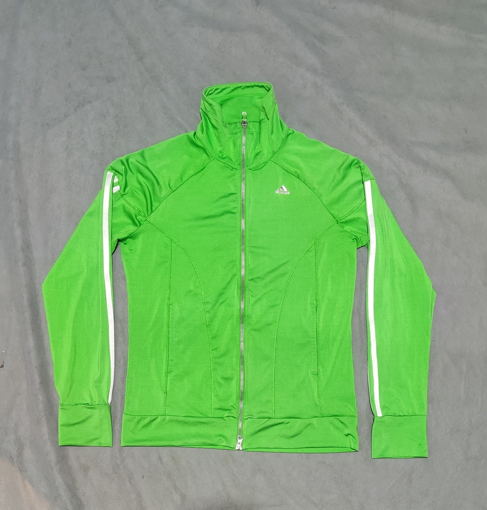 Adidas Women Green Sport Zipper S