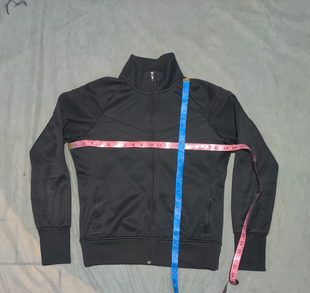 Nike Women Black Sport Zipper S