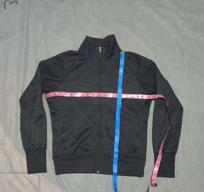 Nike Women Black Sport Zipper S