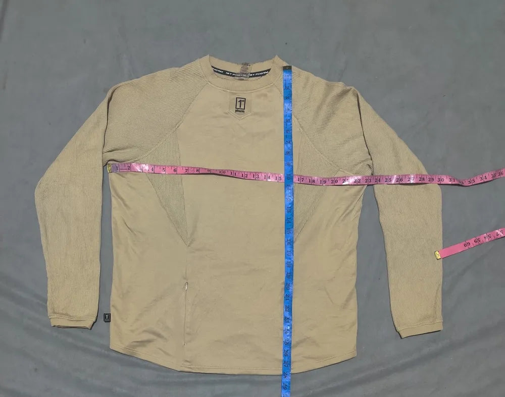 1ST Phorm Men Polyester Beige Sweatshirt M