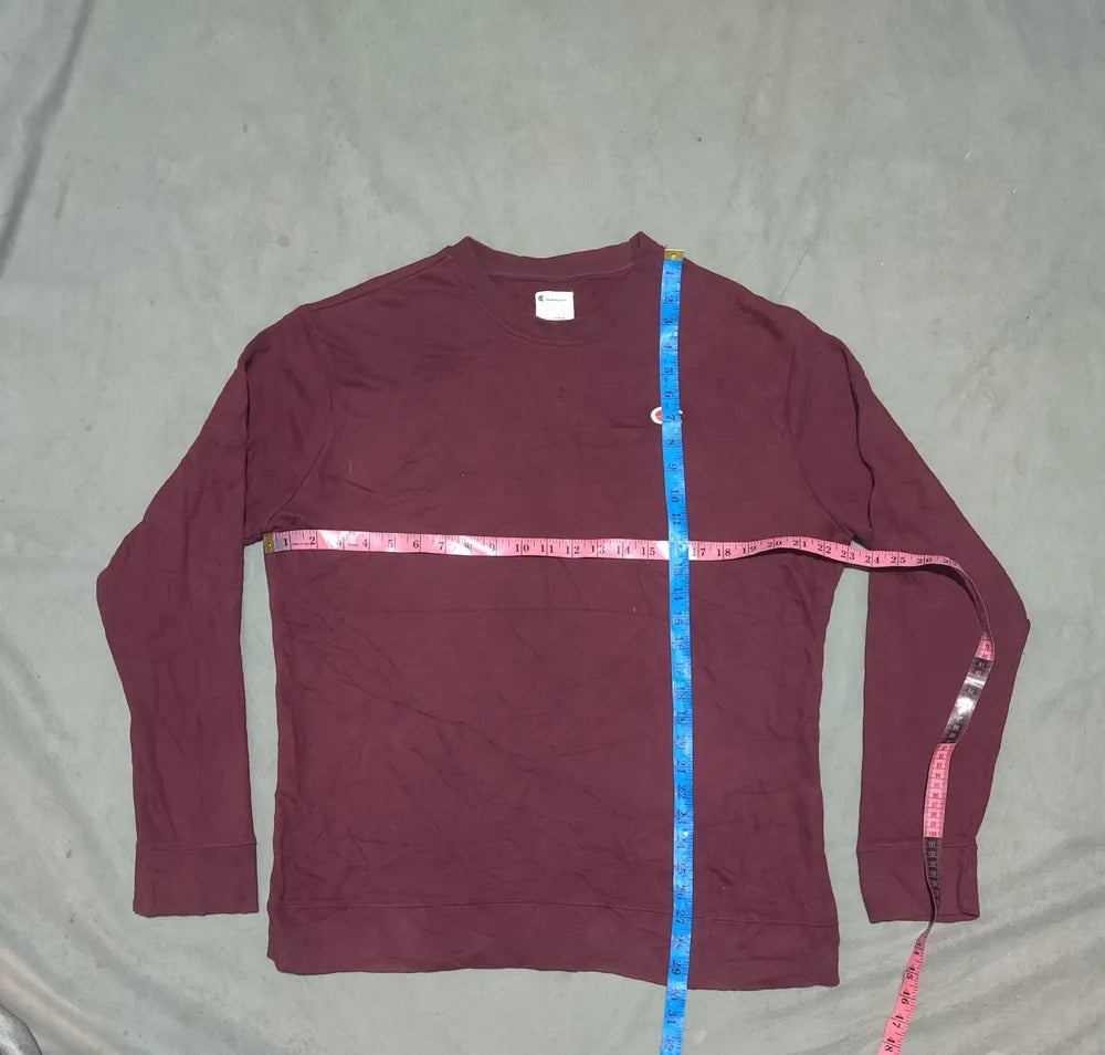 Champion Men Cotton Red Sweatshirt L