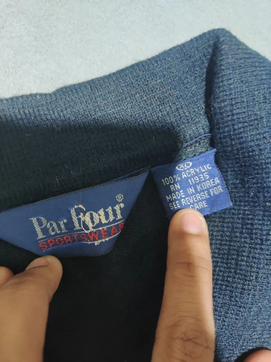 Par Four Men Acrylic Navy Sweatshirt XL