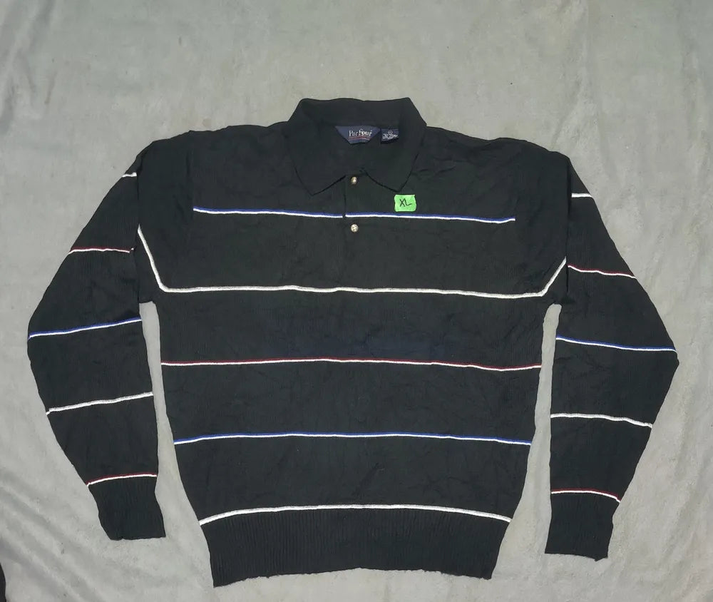 Par Four Men Acrylic Navy Sweatshirt XL