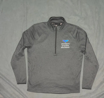 Under Armour Men Polyester Gray Sweatshirt L
