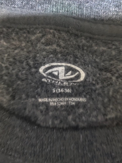 Athletic Works Men Cotton Gray Vest Sweatshirt S